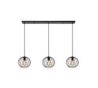 Lámpara Colgante De Metal Negra Para Comedor Cocina E27 L:130 cm Lámpara De Mesa