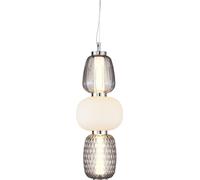 Lámpara colgante decorativa Caro LED, cromada, 28W, Milagro