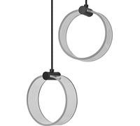 Lámpara colgante decorativa OSRAM Decor Circle, 2 luces, PL, 14 W, 930 lm, 3000 K/4200 K/6500 K, blanco cálido/blanco frío/luz diurna, Click-CCT, no regulable, IP20, plástico, , LED no sustituible.