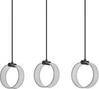 Lámpara colgante decorativa OSRAM Decor Circle, 3 luces, LN, 20 W, 1300 lm, 3000 K/4200 K/6500 K, blanco cálido/blanco frío/luz diurna, interruptor Click-CCT, IP20, plástico, , LED no sustituible.