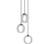 Lámpara colgante decorativa OSRAM Decor Circle, 3 luces, PL, 20 W, 1300 lm, 3000 K/4200 K/6500 K, blanco cálido/blanco frío/luz diurna, interruptor Click-CCT, IP20, plástico, , LED no reemplazable.