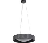 Lámpara colgante decorativa OSRAM Decor con cilindros de fieltro, 28W, 1000 lúmenes, 3000K, 830 (blanco cálido), 500 mm, fieltro/metal, IP20, gris oscuro, LED no reemplazable