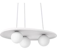 Lámpara colgante decorativa OSRAM Decor Plaster Nest, de gres, con 3 luces, con casquillo G9, IP20, color blanco
