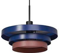 Lámpara colgante decorativa OSRAM Layers, con casquillo E27, 400 mm, IP20, metal, color azul/rosa