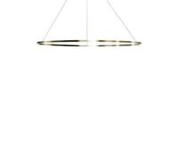 Lámpara Colgante Ellisse Minor, Ovalada, Dorada y Blanco , 2700 K