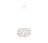 Lámpara Colgante Eos Micro Blanco con Rosetón Cónico en Blanco