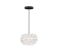 Lámpara Colgante Eos Micro Blanco con Rosetón Plano en Negro