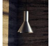 Lámpara colgante FRANDSEN Lyss, color aluminio, metal, Ø 18 cm, E27