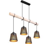 Globo Lighting Ablona lámpara colgante 4x60 W negro 15451-4H