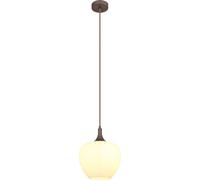Lámpara colgante Globo Lighting, metal color café, 1 bombilla E27