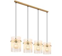 Globo Lighting Gorley lámpara colgante 4x60 W blanco-negro-oro 15698-4HM