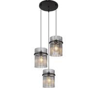 Globo Lighting Gorley lámpara colgante 3x60 W negro-humado 15698-3HR