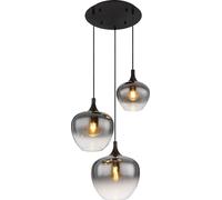 Globo Lighting Maxy lámpara colgante 3x40 W negro-humado 15548-3H