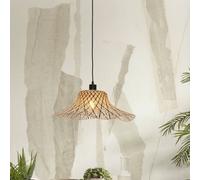 Lámpara colgante GOOD & MOJO Ibiza, Ø 50 cm, negro/natural