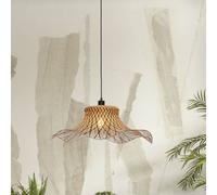 Lámpara colgante GOOD & MOJO Ibiza, Ø 65 cm, negro/natural