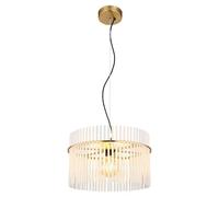 Globo Lighting Gorley lámpara colgante 1x60 W blanco-transparente-oro 15698HM