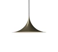 Lámpara colgante Gubi Semi, Ø 30 cm, marrón cacao brillante