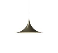 Lámpara colgante Gubi Semi, Ø 47 cm, marrón cacao brillante