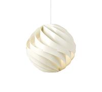 Lámpara colgante Gubi Turbo, blanco alabastro brillante, Ø 62 cm,