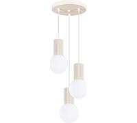 Lámpara colgante HALO 3P beige