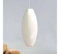 Lámpara colgante HAY Nelson Cigar Bubble L, Ø 38 cm, blanca