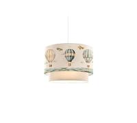 Lámpara colgante infantil beige abatjour 30x20 cm motivo globos