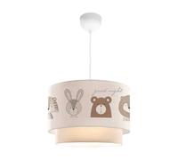 Lámpara colgante infantil lurgan 1xe27 motivo de animales 70xø30 cm - blanco [lux.pro]