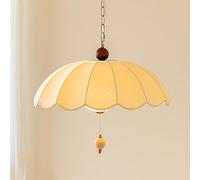Lámpara Colgante Japonesa de bambú, lámpara de Techo Colgante Hecha a Mano con Pantalla Floral, lámpara de araña Oriental Tipo Farol para Comedor, Dormitorio, Isla de Cocina, salón de té.