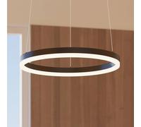 Lámpara colgante LED Arcchio Albiona, negra, 1 anillo, Ø 40 cm