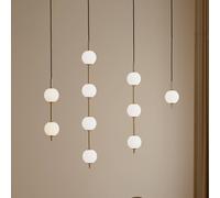 Lámpara colgante LED Audrey de UMAGE, color latón, 4 luces, Ø 12 cm