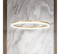 Lámpara colgante LED Crown de IDEAL LUX, Ø 80 cm, metal color latón