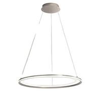 Lámpara colgante LED EDGE, 66W, color gris titanio, marca Perenz