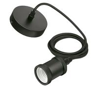 Lámpara colgante LED Estándar (40 W, L x An x Al: 7,1 x 16,9 x 16,9 cm, Negro, E27)