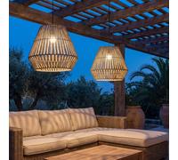 Lámpara Colgante LED Exterior Módulo Regulador Distancia IP54 3000K Ø 40CM
