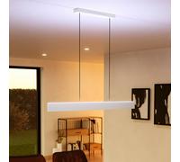 Eglo connect.z Andreas-Z Lámpara colgante led para hogar inteligente, metal blanco, apta para ZigBee, control por App y voz con Alexa, ajuste de color de luz (blanco cálido a frío), RGB, regulable