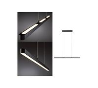 Lámpara colgante LED Lento de Paulmann, negra, 100 cm, luz hacia arriba/abajo,