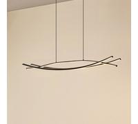 Lámpara colgante LED Lucande Sayori, 98 cm, negra, atenuable