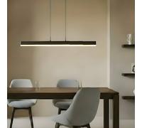 lámpara colgante LED Lucande Torven, negra, CCT, extensible