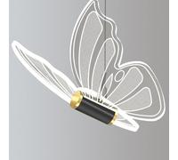 Lámpara Colgante LED Mariposa Decoración Luces Colgantes Niños Dormitorio Luces Lámpara de Techo araña animal Creativo Moderno Acrílico Mesita de Noche Dormitorio Habitación Iluminación (A (1 cabeza))
