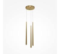 Lámpara colgante LED Maytoni Cascade, 19W, latón, 3 luces, luz cálida