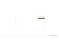 Lámpara colgante LED Maytoni Halo, 2x 48W, regulable, color latón, luz blanca neutra