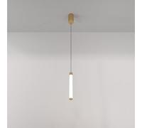 Lámpara colgante LED Maytoni Ray, 10W, color dorado, luz blanca cálida