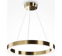 Lámpara colgante LED Maytoni Saturno, 45W, color latón, luz blanca neutra