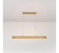 Lámpara colgante LED Maytoni Step, 23W, color dorado, 3000K, luz blanca cálida