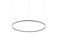 Lámpara colgante LED Oracle Slim de IDEAL LUX, negra, 3.000 K, Ø 150 cm