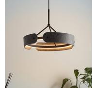 Lámpara colgante LED OSRAM Decor Curve Felt, gris, fieltro, 3000 K