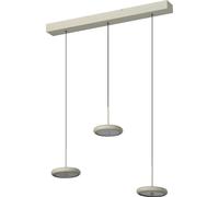 Lámpara de techo colgante acrílico beige 15 cm de ancho yoyo osram 3 luces led cálidas 3000k 2400 lm