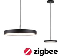 Paulmann 96777 Luminaria colgante LED Smart Home Zigbee Hildor 2700K 1000lm 230V 17W regulable, negro mate