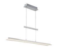 Lámpara colgante LED Reality Smash, 18W, níquel mate, con ajuste de temperatura de color (CCT) y control táctil