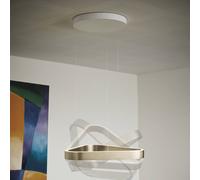 Lámpara colgante LED Trigon de LOOM DESIGN, color crema, 60 cm, aluminio EC:EPREL:2579148